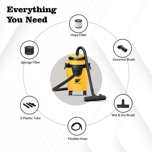 SFV-12 PP Portable Wet & Dry Vacuum Cleaner