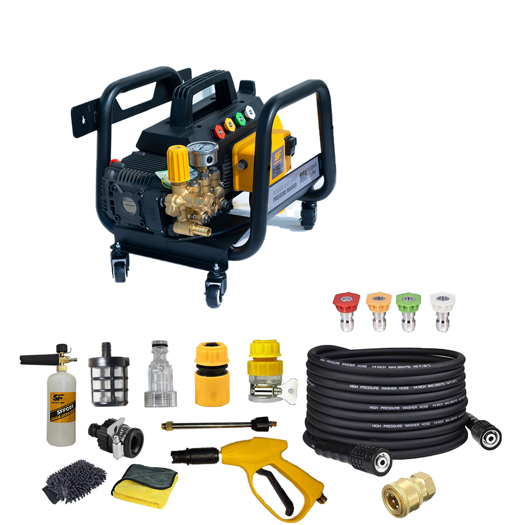 SF-TCW-2600 HIJET 180 Bar - Commercial Cold Water Electric High Pressure Washer