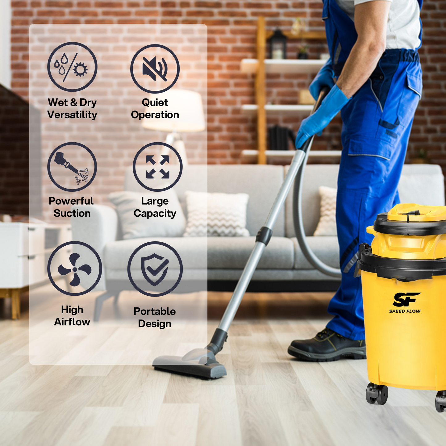 SFV-12 PP Portable Wet & Dry Vacuum Cleaner