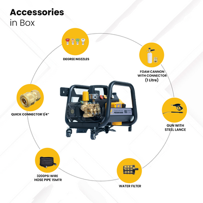 SF-TCW-2600 HIJET 180 Bar - Commercial Cold Water Electric High Pressure Washer