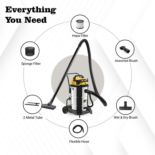 SFV-DM 80 SS Wet & Dry Vacuum Cleaner
