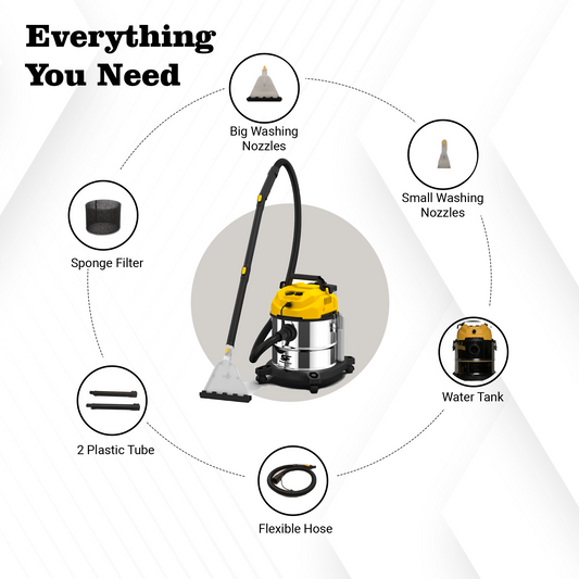 SFV-SE 25 SS Wet & Dry Upholstery Carpet Vacuum Cleaner