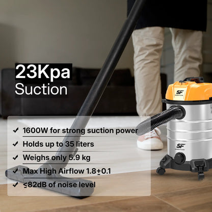 SFV-35 SS Wet & Dry Vacuum Cleaner