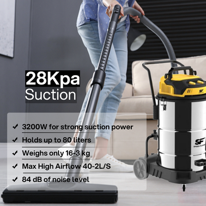 SFV-DM 80 SS Wet & Dry Vacuum Cleaner