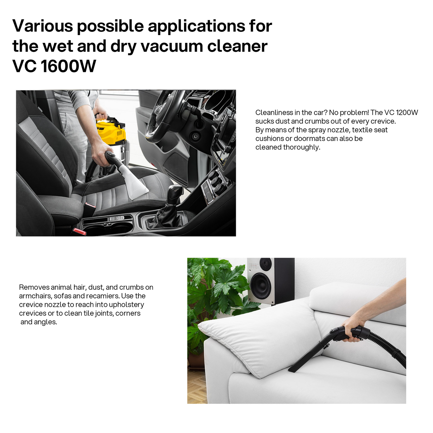 SFV-SE 25 SS Wet & Dry Upholstery Carpet Vacuum Cleaner