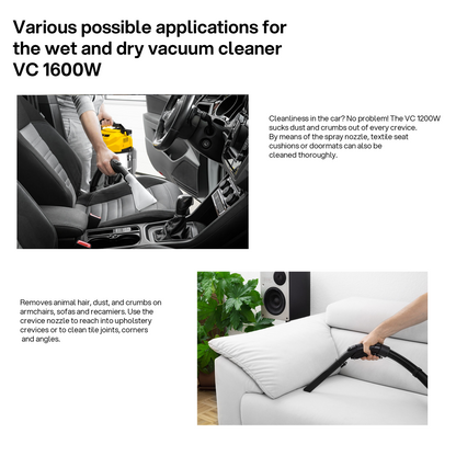 SFV-SE 25 SS Wet & Dry Upholstery Carpet Vacuum Cleaner