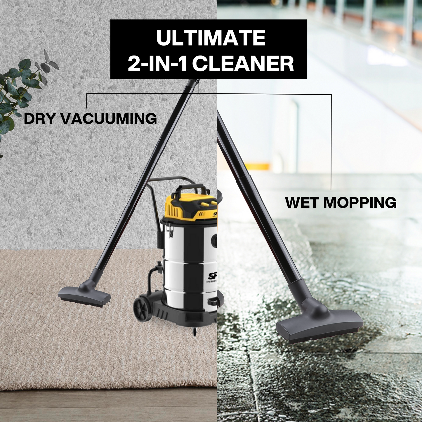 SFV-DM 80 SS Wet & Dry Vacuum Cleaner