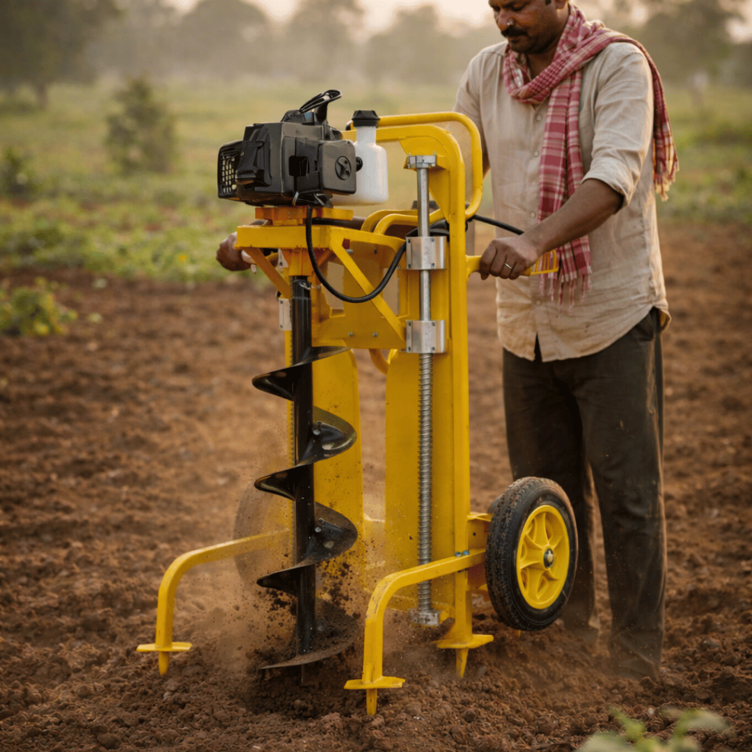 SF-EAG68DW Earth Auger (Double Wheel Trolley)