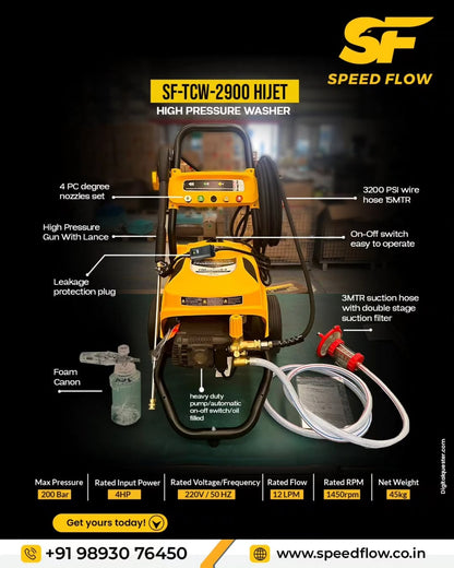 SF-TCW-2900 HIJET 200 Bar - High Pressure Washer