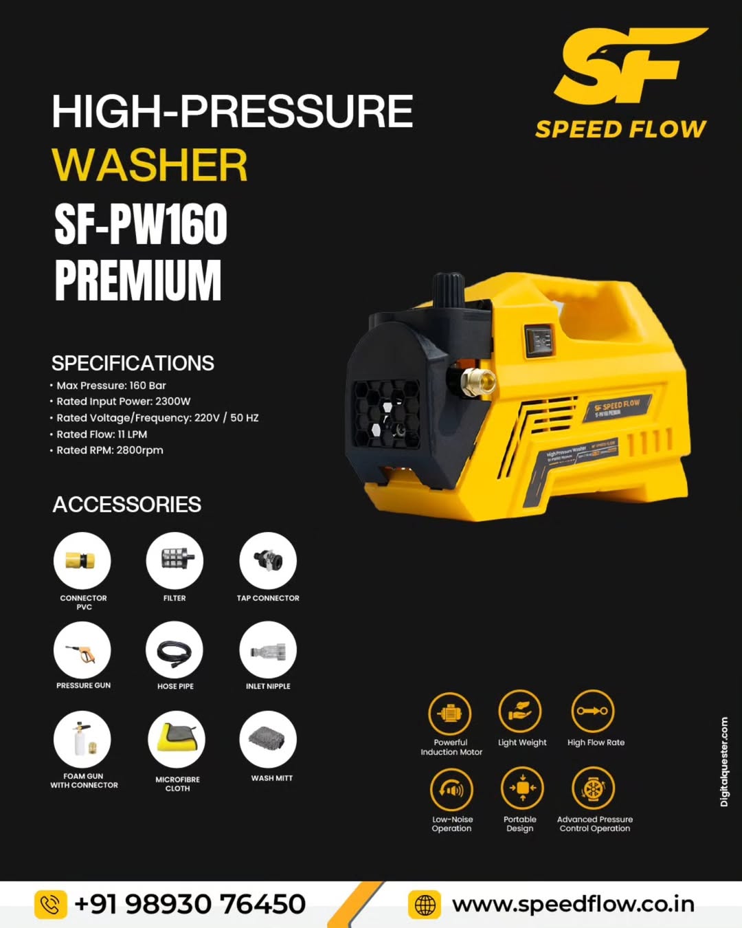 SF-PW160 Premium High Pressure Washer